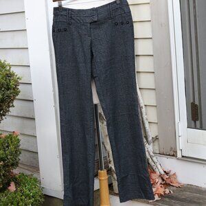 Joe B by Joe Dembasset Charcoal Grey Heather Button Pockets Slim Trouser Pants 3